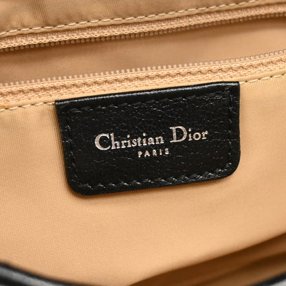 Christian Dior 2004 Black Leather Saddle Handbag