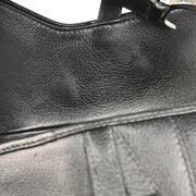 Christian Dior 2004 Black Leather Saddle Handbag