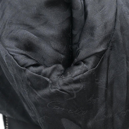 Chanel 2008 Single Breasted Collarless Jacket Black #38