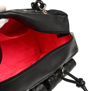 Chanel 2003-2004 Black Calfskin Cambon Ligne Reporter Bag Handbag