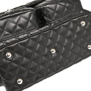 Chanel 2003-2004 Black Calfskin Cambon Ligne Reporter Bag Handbag