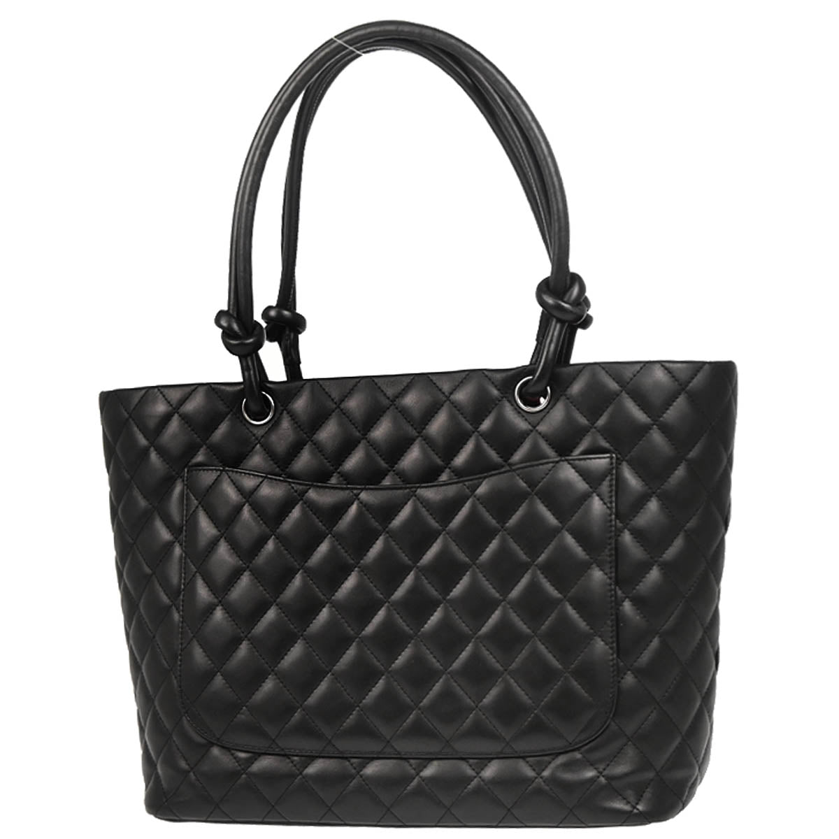 Chanel 2008-2009 Black Calfskin Cambon Ligne Tote Handbag
