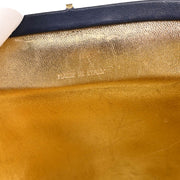 Chanel 1994-1996 Navy Satin Shoulder Bag