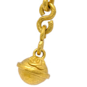 Chanel Dangle Bell Earrings Clip-On Gold 95P