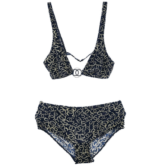 Chanel 2006 Swimsuit Bikini Navy #34