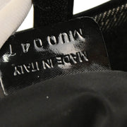 Christian Dior 2001 Black Red Canvas Leather Cadillac Saddle Handbag