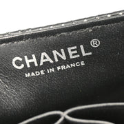 Chanel 2006-2008 Black Perforated Lambskin East West Shoulder Bag