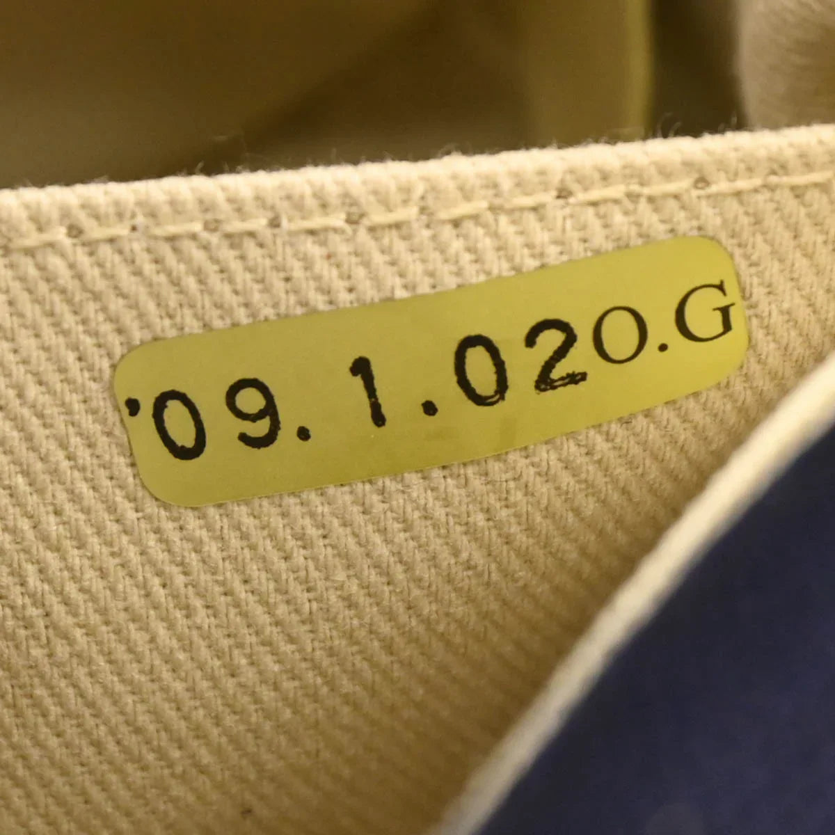 Chanel 2008-2009 Navy Cotton Cruise Line Shoulder Bag