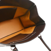 Hermes 2001 Chocolat Tadelakt La Tote Handbag
