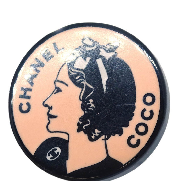 Chanel Button Earrings Clip-On Pink 03P