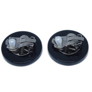 Chanel Button Earrings Clip-On Pink 03P