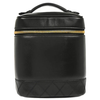 Chanel 1996-1997 Black Lambskin Vanity Handbag