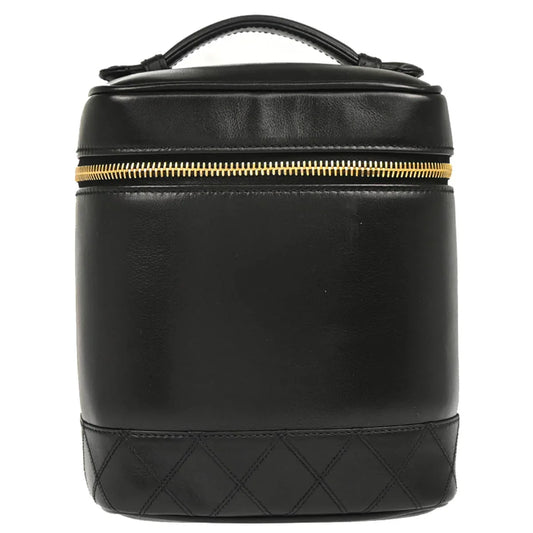 Chanel 1996-1997 Black Lambskin Vanity Handbag
