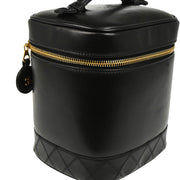 Chanel 1996-1997 Black Lambskin Vanity Handbag