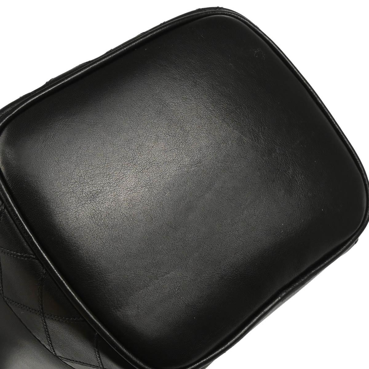 Chanel 1996-1997 Black Lambskin Vanity Handbag