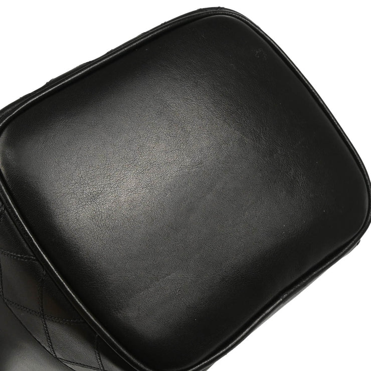 Chanel 1996-1997 Black Lambskin Vanity Handbag