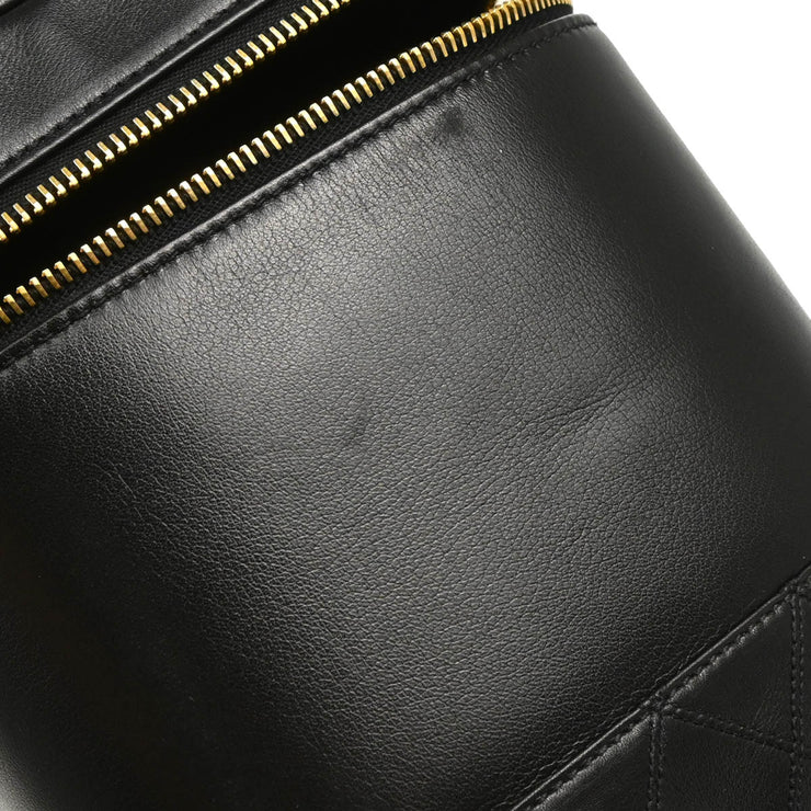Chanel 1996-1997 Black Lambskin Vanity Handbag