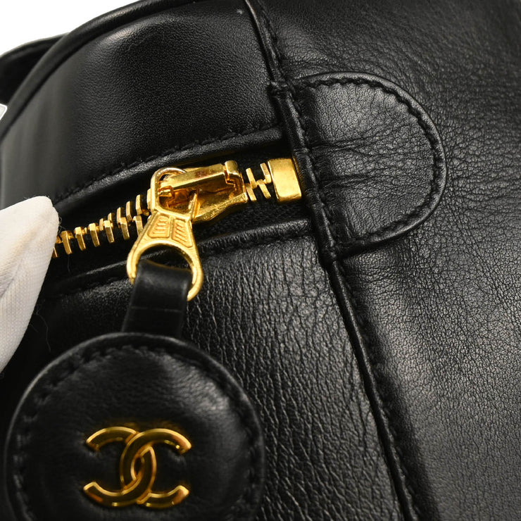 Chanel 1996-1997 Black Lambskin Vanity Handbag