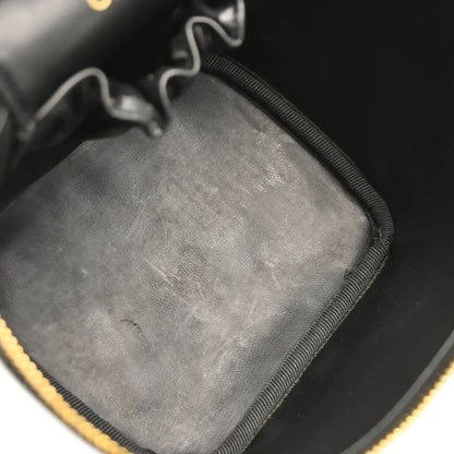 Chanel 1996-1997 Black Lambskin Vanity Handbag