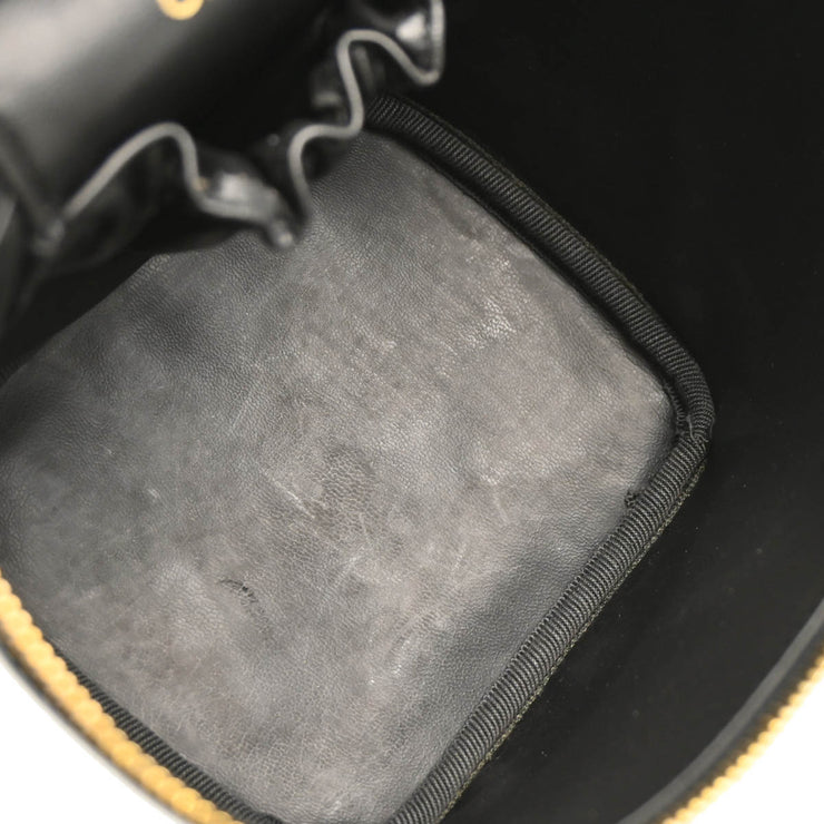 Chanel 1996-1997 Black Lambskin Vanity Handbag