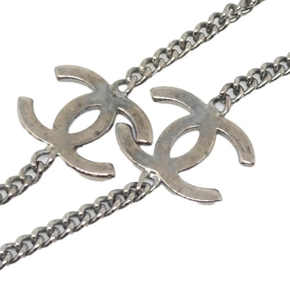 Chanel Chain Necklace Silver 97A