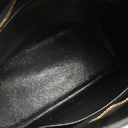 Chanel 2003-2004 Black Caviar Medallion Tote Handbag