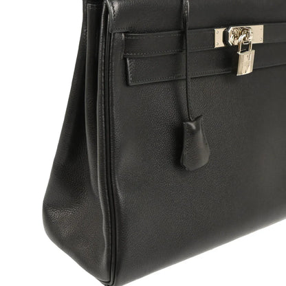 Hermes 2005 Black Chevre Kelly 32 Retourne 2way Shoulder Handbag
