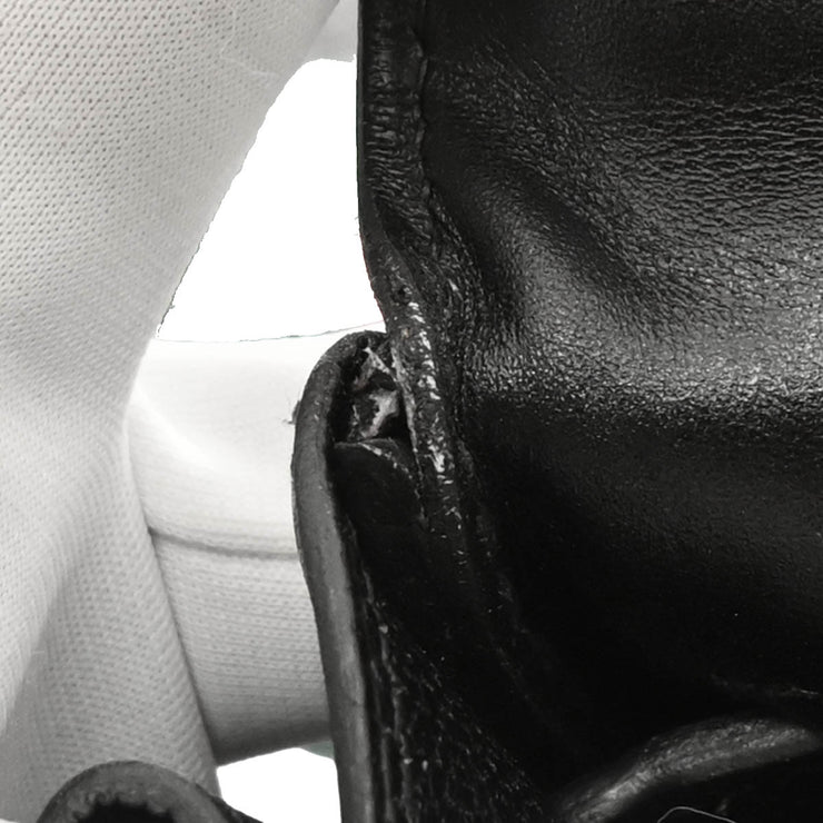 Hermes 1998 Black Box Calf Kelly 40 Retourne Handbag