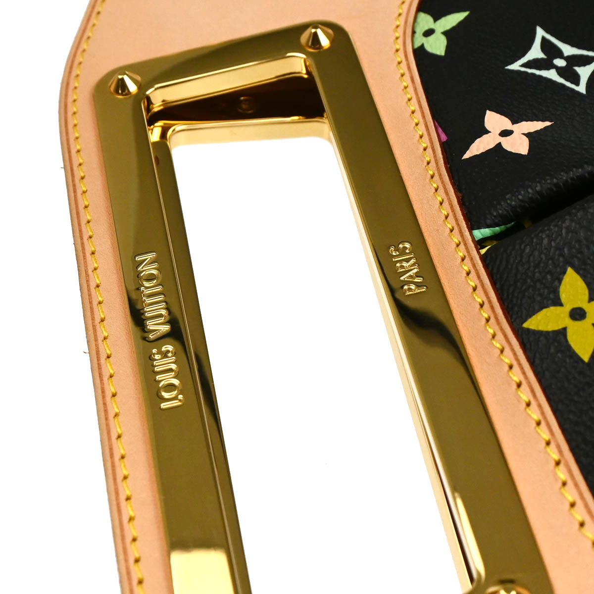 Louis Vuitton 2010 Black Multicolor Judy MM 2way Shoulder Handbag M40256