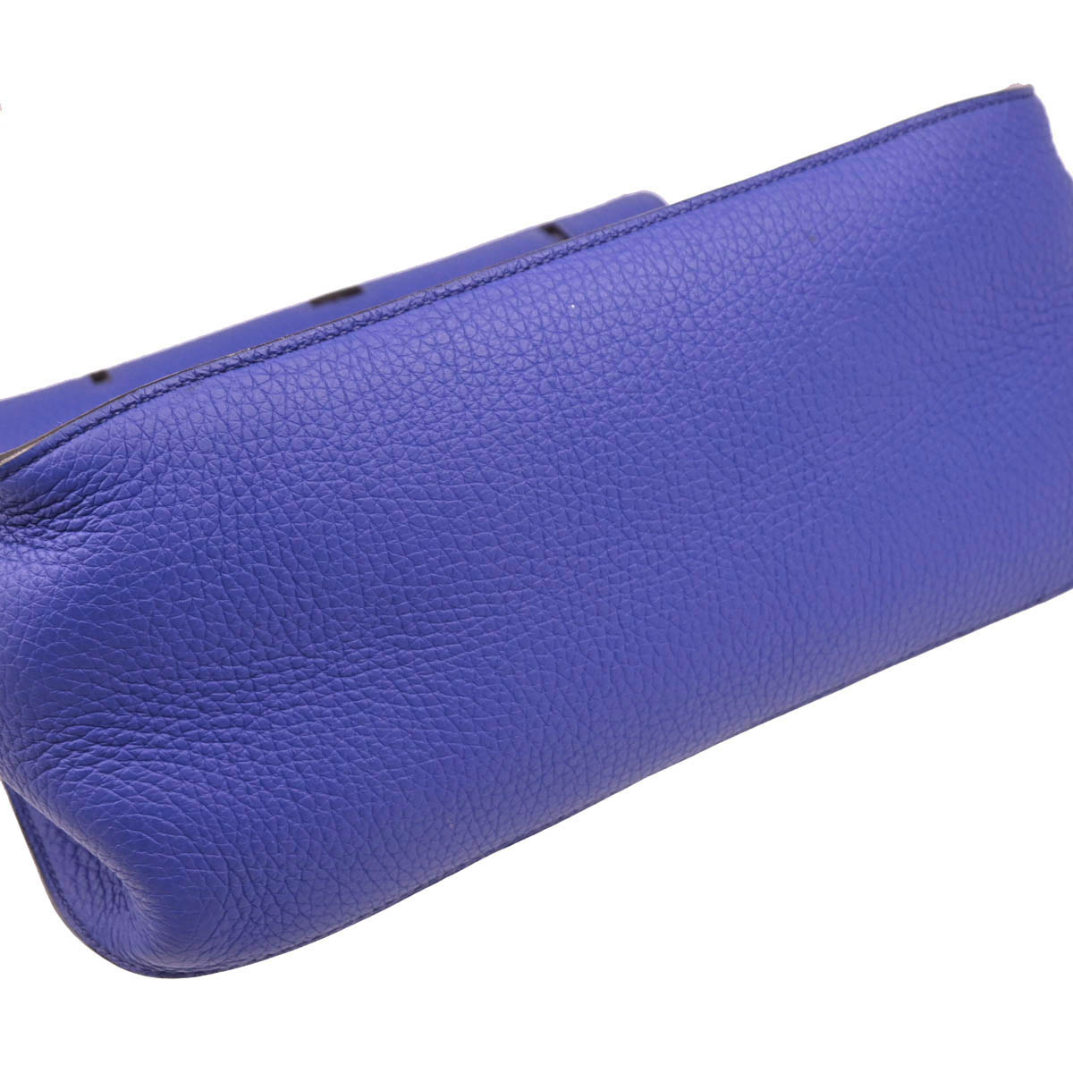 Hermes 2012 Blue Electric Taurillon Clemence Jypsiere 28 Shoulder Bag