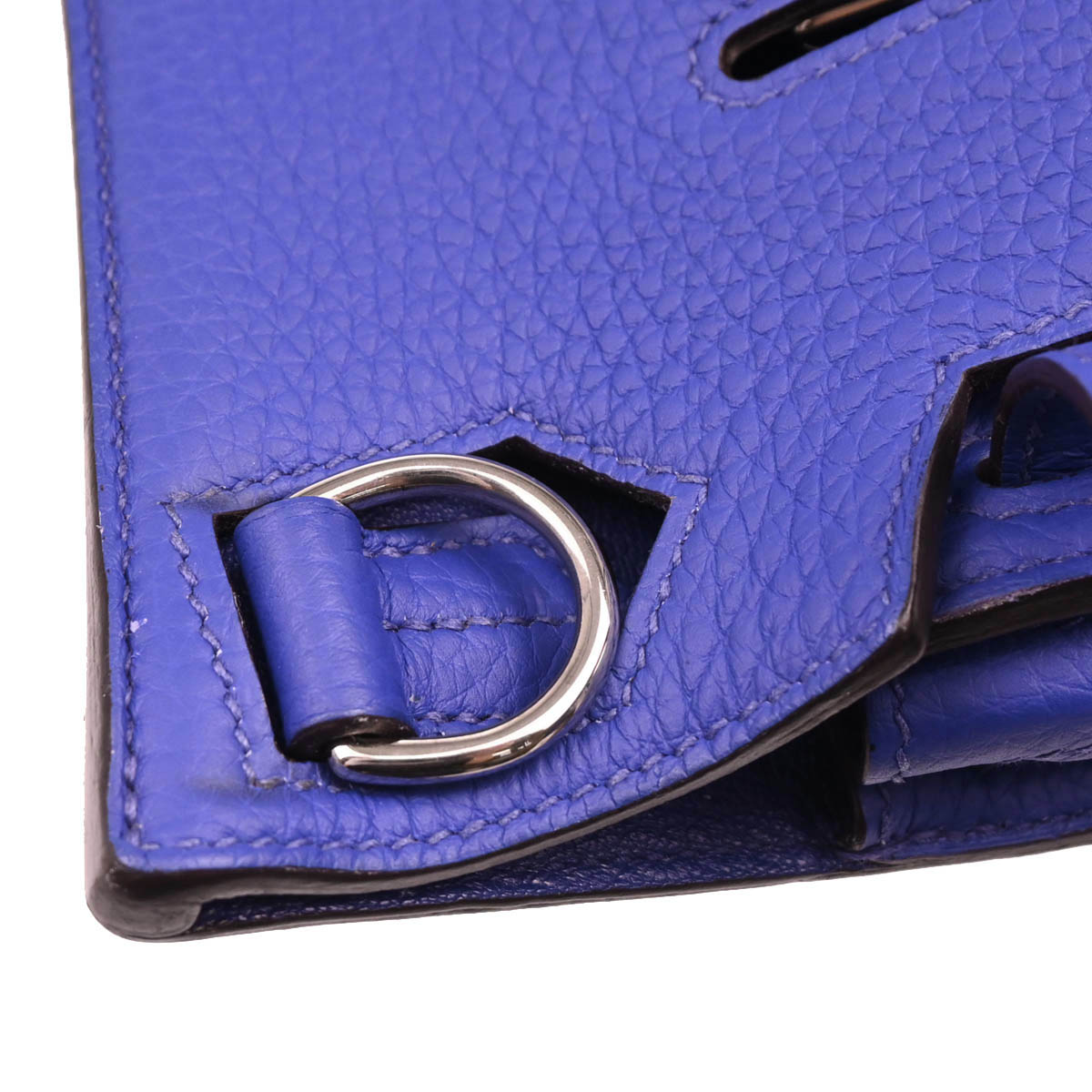 Hermes 2012 Blue Electric Taurillon Clemence Jypsiere 28 Shoulder Bag