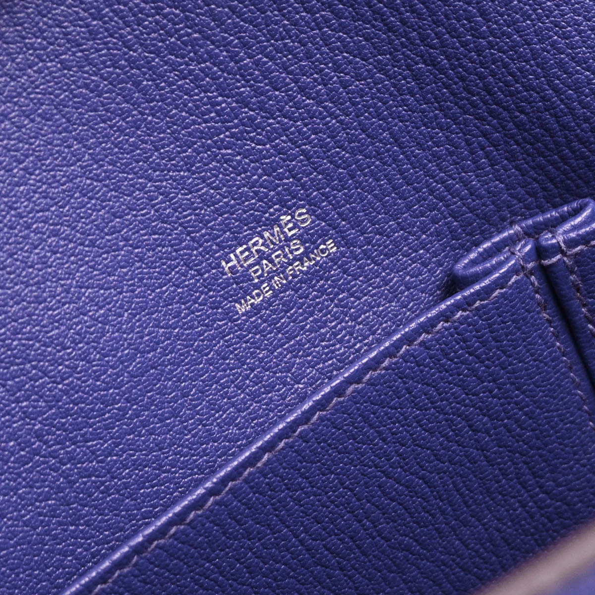 Hermes 2012 Blue Electric Taurillon Clemence Jypsiere 28 Shoulder Bag