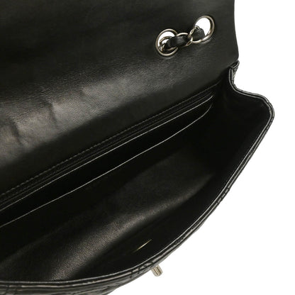 Chanel 2014 Black Lambskin CC Stitch Shoulder Bag