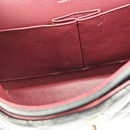 Chanel 2017-2018 Black Caviar Medium Classic Double Flap Shoulder Bag