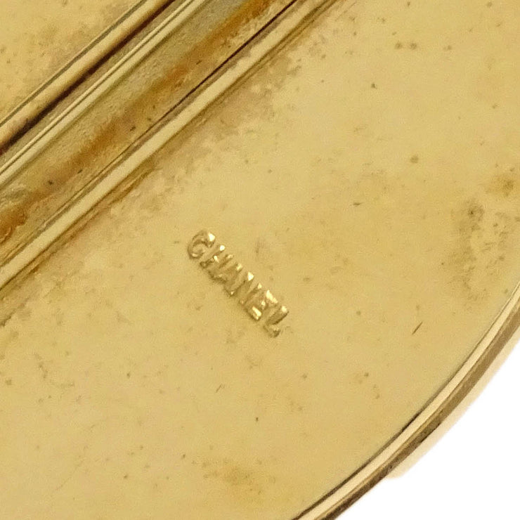 Chanel Bow Mirror Brooch Pin Gold