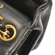 Chanel Black Lambskin Classic Flap Micro Bum Belt Bag