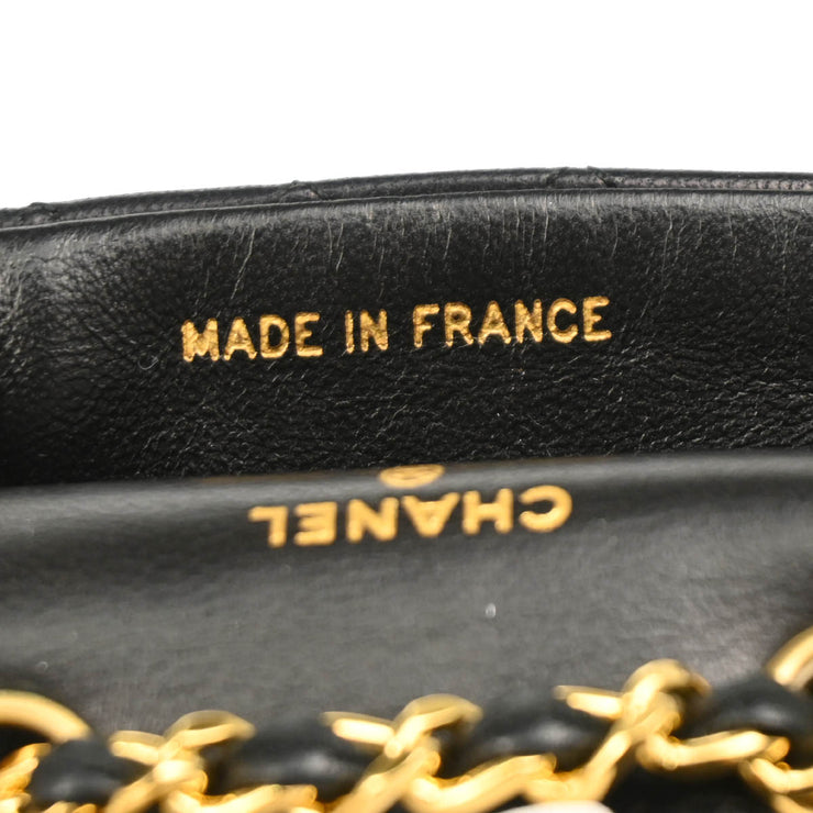 Chanel Black Lambskin Classic Flap Micro Bum Belt Bag