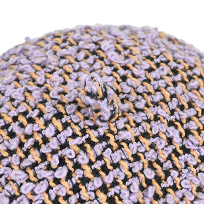 Chanel Purple Wool Bucket Hat #57 Small Good