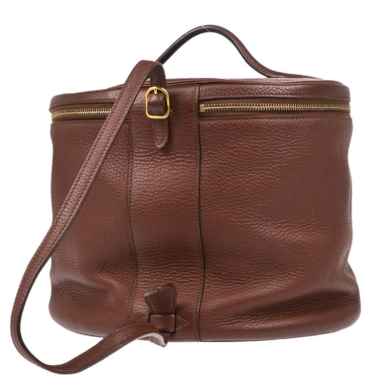 Hermes Sienne Taurillon Clemence Inter City Vanity Handbag