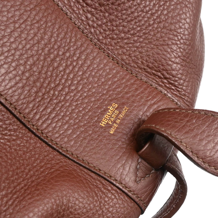 Hermes Sienne Taurillon Clemence Inter City Vanity Handbag