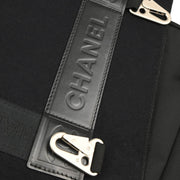 Chanel 2005-2006 Black Felt Nylon Sport Line 2way Shoulder Handbag