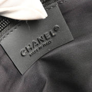 Chanel 2005-2006 Black Felt Nylon Sport Line 2way Shoulder Handbag