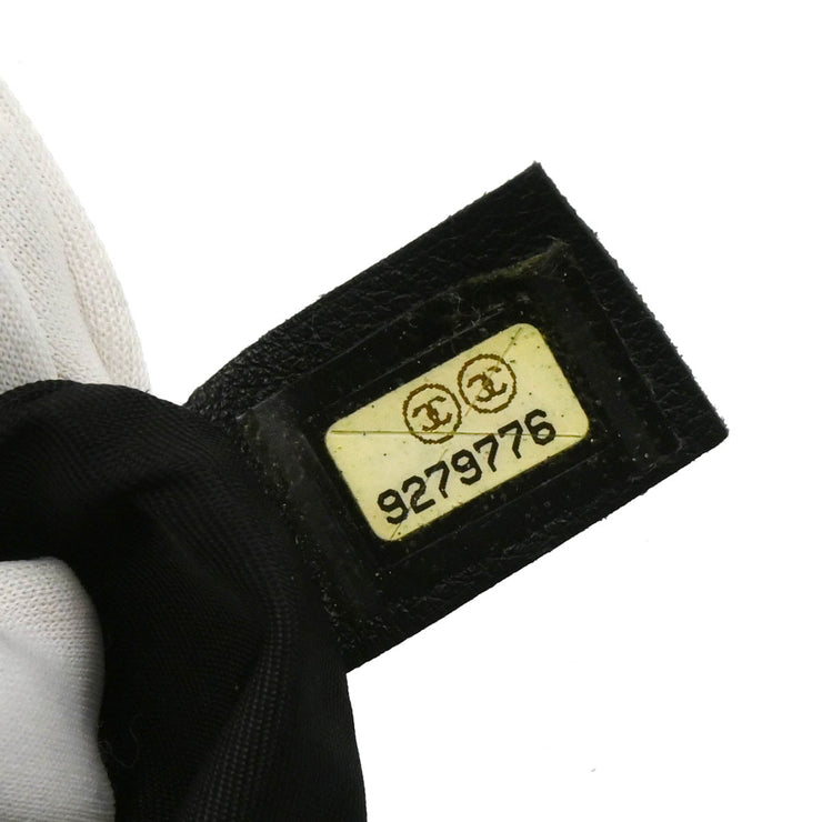 Chanel 2005-2006 Black Felt Nylon Sport Line 2way Shoulder Handbag