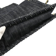 Chanel 2005-2006 Indigo Denim Night Flight Mademoiselle Lock Shoulder Bag