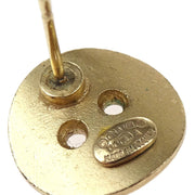 Chanel Piercing Earrings Gold Button 00A