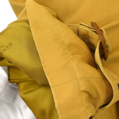 Hermes Double Breasted Coat Dark Yellow #48