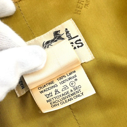 Hermes Double Breasted Coat Dark Yellow #48