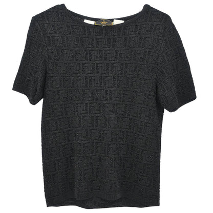 Fendi Short Sleeve Top Black