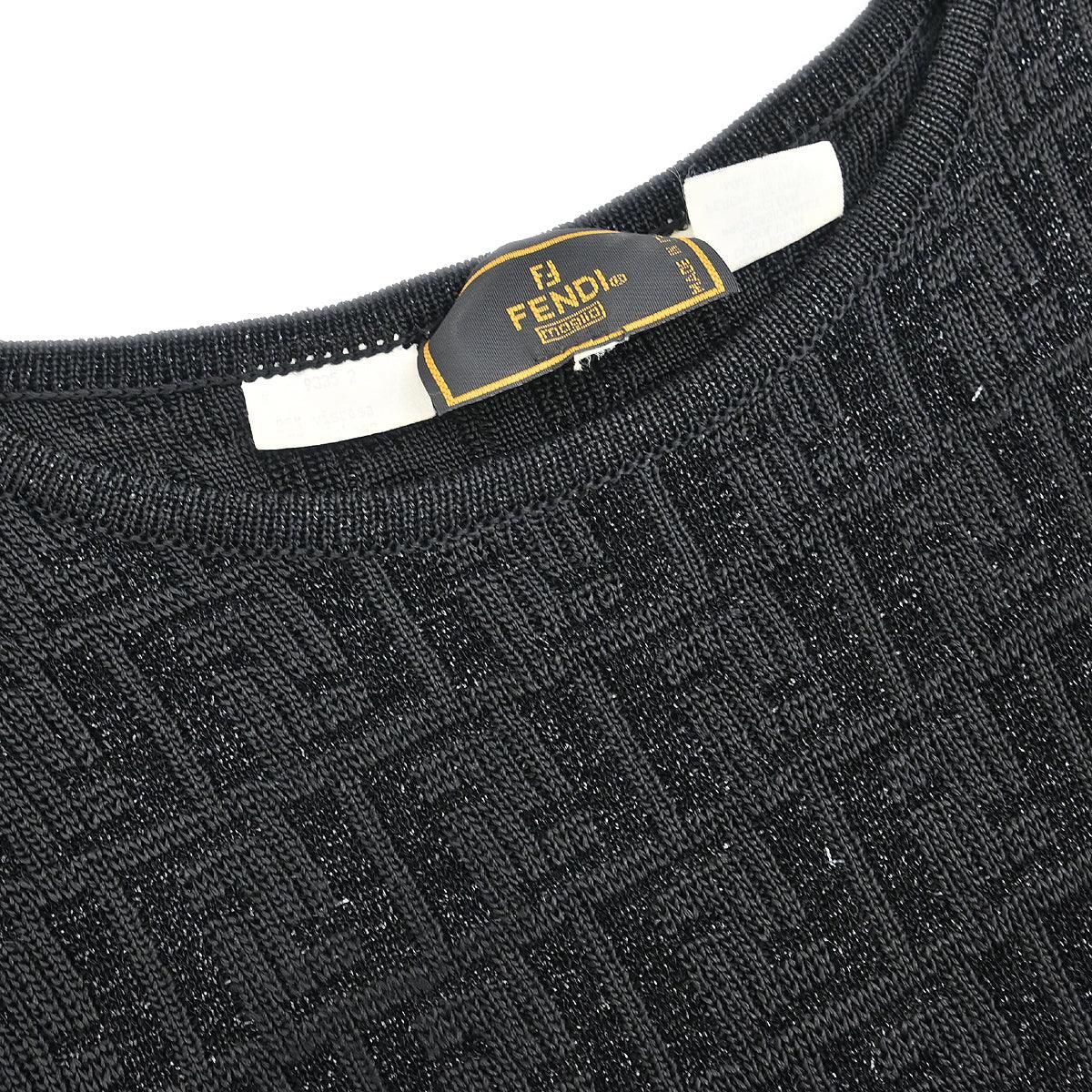 Fendi Short Sleeve Top Black