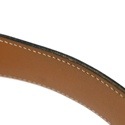 Hermes Blue Indigo Box Calf Constance Reversible Belt #75 Small Good